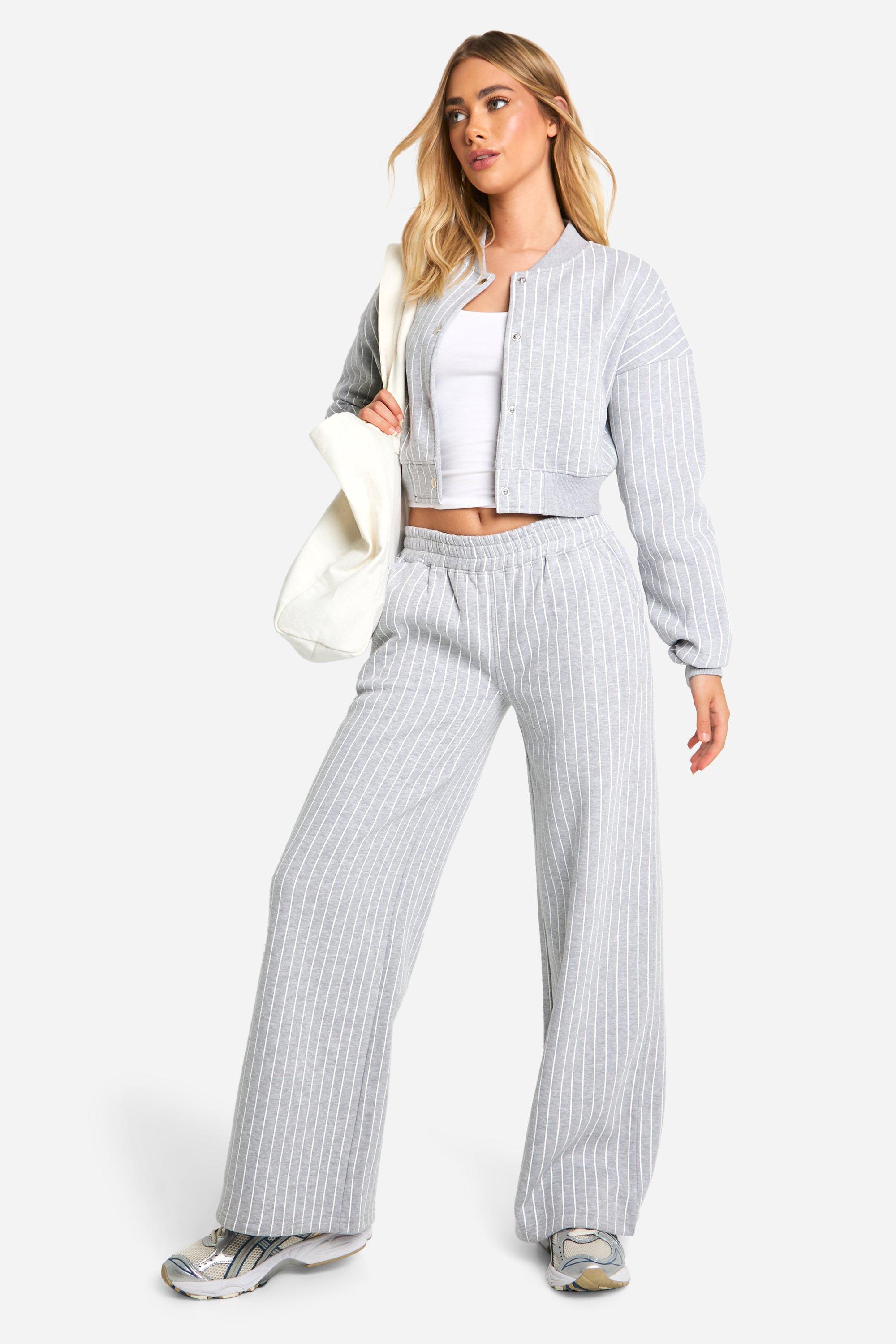 Pinstripe sweatshirt sales